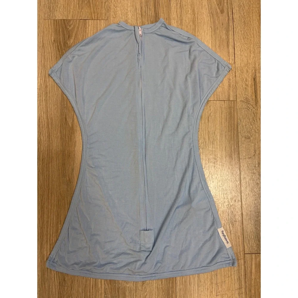 Sleeping Baby EverSoft Bamboo Zipadee-Zip Swaddle Transition Blue XS 3-6 Months